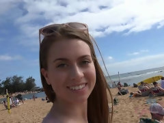 Amateur, Plage, Pieds, Exhib, Branlette thaïlandaise, Petite amie, Orgasme, Pov