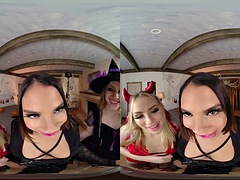 Dreidimensional, Tussi, Blondine, Flotter vierer, Pov, Realität, Titten