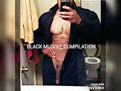 dark-hued MUSCLE CUMPILATION