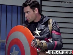 Watch Captain America parody as he sucks and fucks a sexy pornstar in XXX video