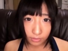 Petite japanese squirts during toy playing