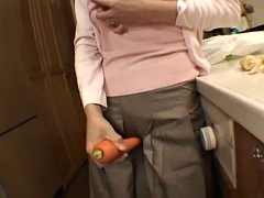 japanese milf vegetables masturbation
