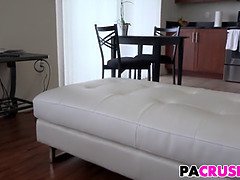 Caroline Ray's stepdad pounds her tight pussy in HD video