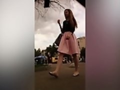 Любители, Брюнетки, На природе, Под юбкой, Подглядывание