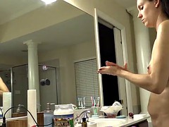 Lelu Love-Voyeur Spying On Shower Oiling Blowdry