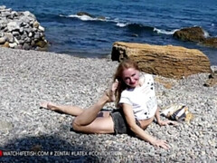 Day at the sea with contortion star Tatjana