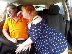 Voluptuous Redhead Harley Morgan Fucks In Car